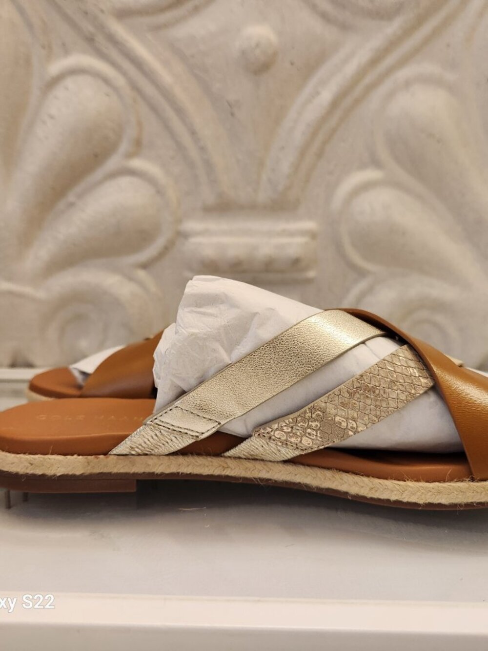 Cole Haan Leather Multi Strap Slide Sandals. NIB. Size 7 - Picture 8 of 12